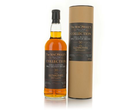 GLENROTHES SINGLE HIGHLAND MALT SCOTCH WHISKY 30 YEARS (ONE 70 CL)Glenrothes Distillery. Speyside, Scotland. 43% ABV / 70 clN