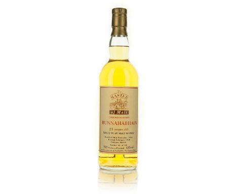 BUNNAHABHAIN SINGLE ISLAY MALT SCOTCH WHISKY 25 YEARS (ONE 70 CL)Bunnahabhain Distillery. 46% ABV / 70 clDistilled: November 