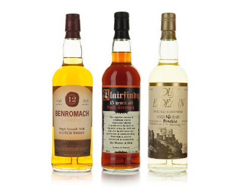 BENROMACH-GLENLIVET SINGLE SPEYSIDE MALT SCOTCH WHISKY 12 YEARS (ONE 750 ML)Brenromach Distillery. Speyside, Scotland. 40% AB