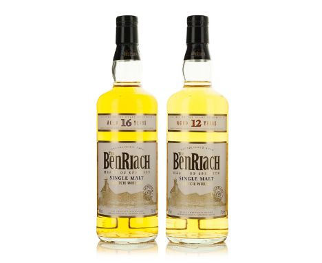 THE BENRIACH SINGLE MALT SCOTCH WHISKY 16 YEARS (ONE 700 ML)Benriach Distilling Co. Highlands, Scotland. 43% ABV / 700 mlNote