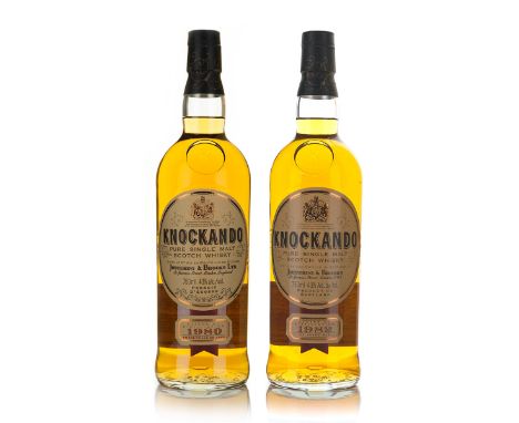 KNOCKANDO PURE SINGLE MALT SCOTCH WHISKY 15 YEARS (ONE 750 ML)Justerini & Brooks Ltd. Speyside, Scotland. 43% ABV / 750 mlDis