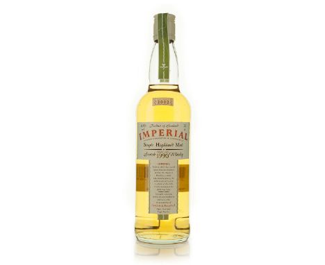 IMPERIAL SINGLE HIGHLAND MALT SCOTCH WHISKY 12 (ONE 70 CL)Imperial/Chivas Brothers. Speyside, Scotland. low neck40% ABV / 70 