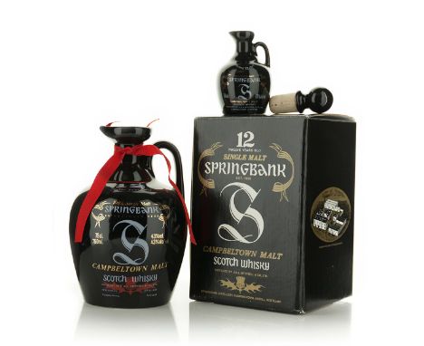 SPRINGBANK CAMPBELTOWN MALT SCOTCH WHISKY 12 YEARS (ONE 750 ML)J and A Mitchell and Co Ltd. Campbeltown, Scotland. 43% ABV / 