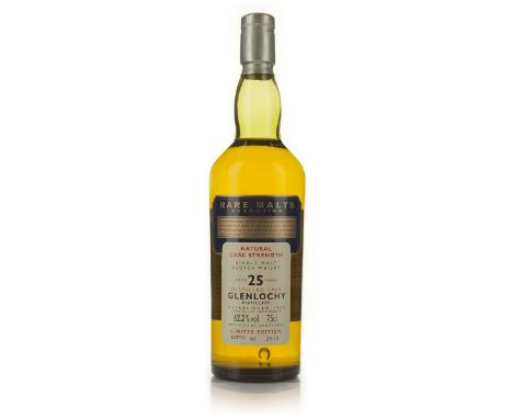 GLENLOCHY SINGLE MALT SCOTCH WHISKY 25 YEARS (ONE 75 CL)Diageo/United Distillers & Vintners(UDV). Highlands, Scotland. 62.2% 