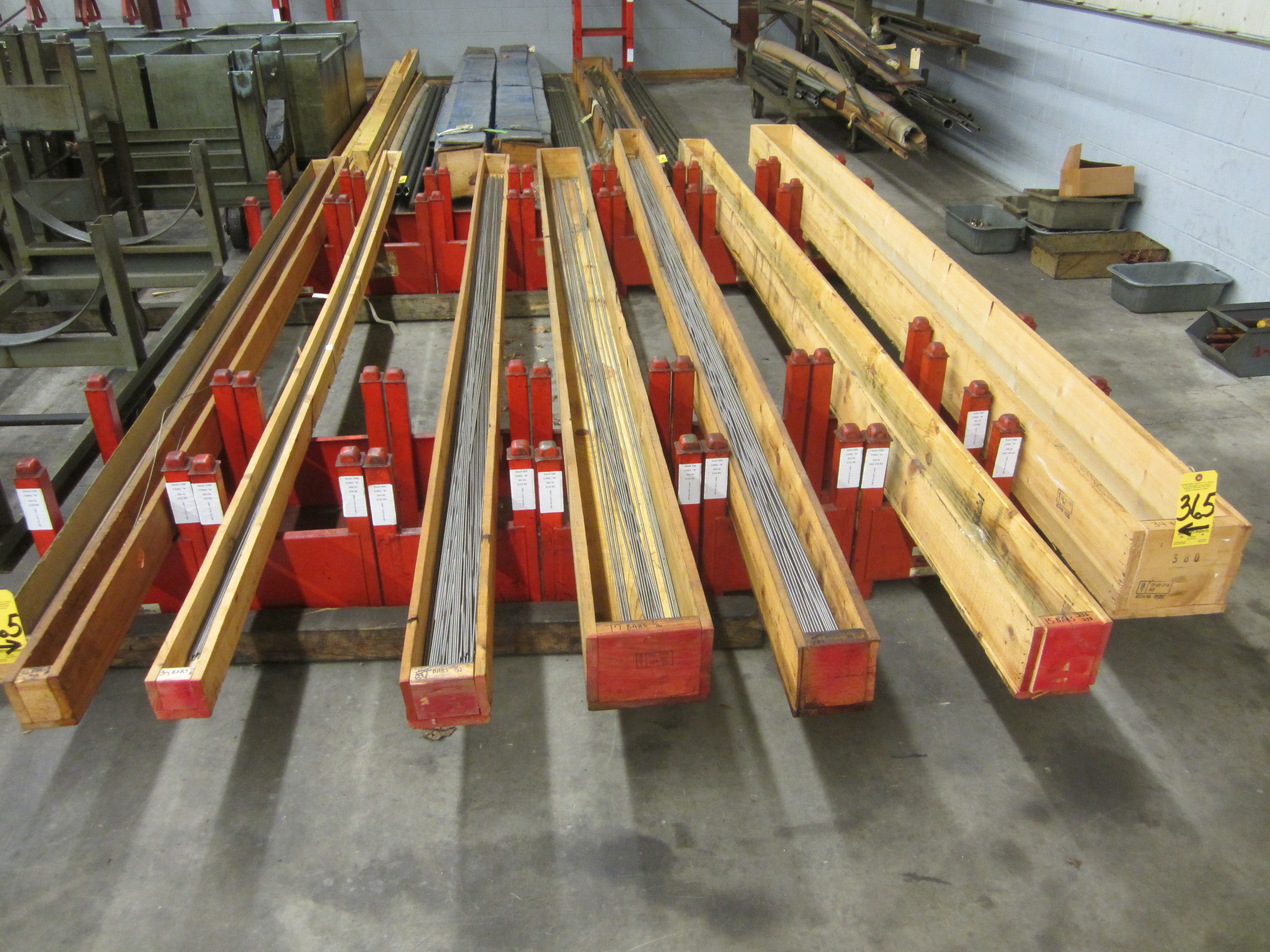 Misc. Ground & Polished Stock w/Stock Stands