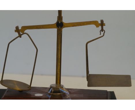 Set of brass letter scales 