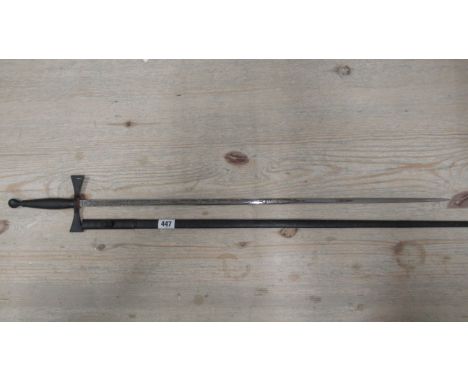 A Masonic ceremonial sword, etched blade - 70cm - by Wilkinson Sword Ltd - overall length 87cm 