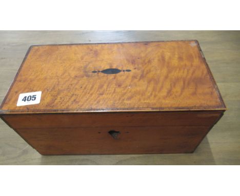 A 19th century tea caddy 