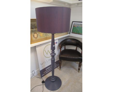 A Habitat floor lamp and shade in working order - Height 155cm 