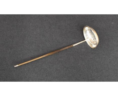 A Georgian white metal and Baleen toddy ladle of traditional form, approx. 29cm