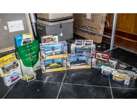 A Collection of Die Cast Models, to include Corgi Limited Edition Blackpool Balloon Tram, Corgi Blackpool Brush Railcoach OM4