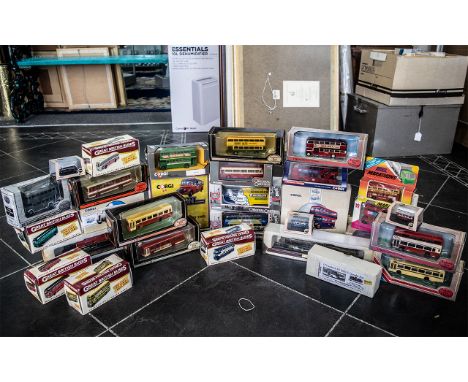 Collection of Die Cast Models,  including Corgi Daimler Blue Bus Series 97823, Corgi East Lancashire Guy Arab &amp; Leyland T