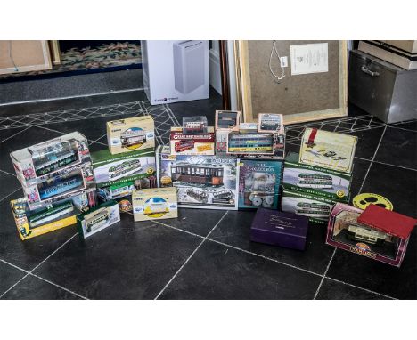 Collection of Die Cast Models, including Corgi Original Omnibus N. 707 Empire Pools 43507, Corgi Blackpool Transport OM44005 