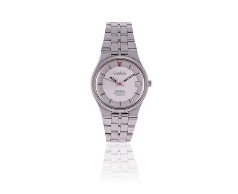 OMEGA, CONSTELLATION ELECTRONIC, REF. 198.0006 A STAINLESS STEEL BRACELET WATCH WITH DATE, CIRCA 1970Movement: Cal. ESA 9162,