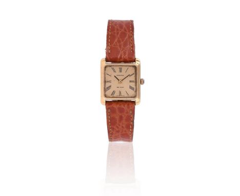 Y&nbspOMEGA, DE VILLE  A LADY'S GOLD COLOURED WRIST WATCH, NO. 5110440, CIRCA 1975Movement: Cal. 625, manual wind, 17 jewels 
