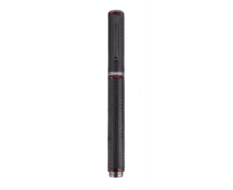 MONTEGRAPPA, ICON SERIES QUINCY JONES  A LIMITED EDITION CARBON FIBRE FOUNTAIN PEN, NO. 528/1933Cap and Barrel: Carbon fibre 