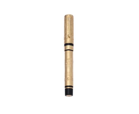 SHEAFFER, CENTENNIAL LIMITED EDITION COLLECTION  A LIMITED EDITION 18 CARAT GOLD FOUNTAIN PEN, NO. 15/45, CIRCA 2013Cap and B