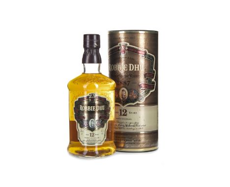 ROBBIE DHU 12 YEARS OLD Blended Scotch Whisky 75cl, 43% volume, in tube.