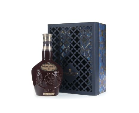 CHIVAS REGAL ROYAL SALUTE 21 YEARS OLD RUBY FLAGON Blended Scotch Whisky 70cl, 40% volume, in box.