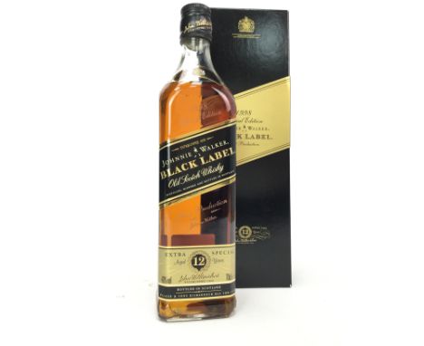 JOHNNIE WALKER BLACK LABEL AGED 12 YEARS SPECIAL EDITION FIRST PRODUCTION Blended Scotch Whisky 70cl, 40% volume, in box.