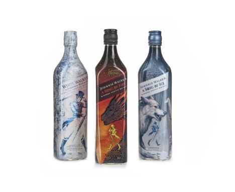 JOHNNIE WALKER A SONG OF FIRE Blended Scotch Whisky 700ml, 40.8% volume. JOHNNIE WALKER A SONG OF ICE Blended Scotch Whisky 7