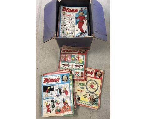 A large quantity of vintage Diana comics dating from the late 1960's. Approx. 213 magazines from number 310, Jan 1969 to numb