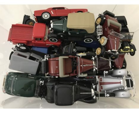 A tub of unbranded classic and vintage style cars.  