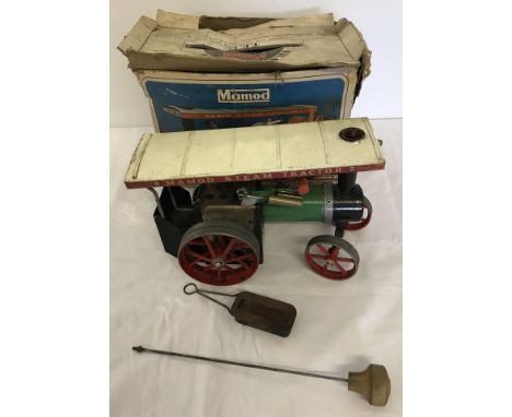 A vintage boxed Mamod Traction engine.  