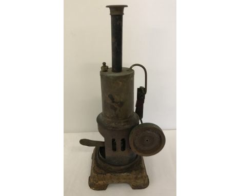 A vintage J.F. Stationary steam engine. Marked to base "Made in Germany". Approx. 26cm tall.