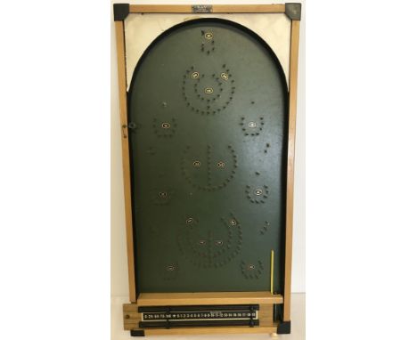 A vintage bagatelle board game with score board by Kay of London.  Approx. 76cm x 39cm.