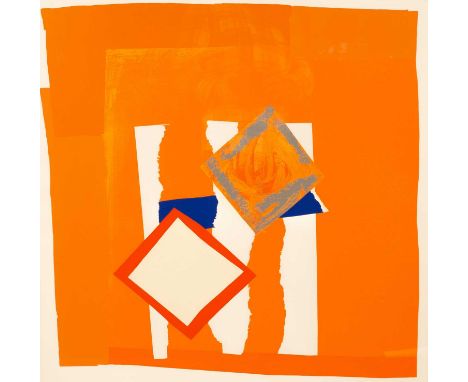 ARR Sandra Blow (1925-2006)Orange Fieldsigned lower right, artist's proofscreenprint in colours on wove paper   72cm x 72cm  