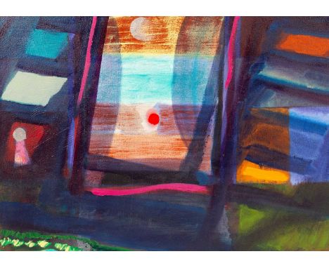 ARR Patrick Jones (born 1948)Abstract Compositionsigned and dated to reverse of canvas 2018oil on canvas  62cm x 86cm  Unfram