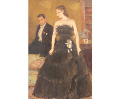 ARR Anthony Devas (1911-1958)Portrait of Christopher and Camilla Sykessignedoil on canvas  75.5cm x 60cm  The picture is titl