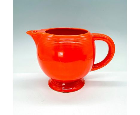 Gorgeous vibrant vintage pitcher marked in lower-case fiesta to base. Issued: c. 1930's-1940'sDimensions: 9.75"L x 6.75"W x 6