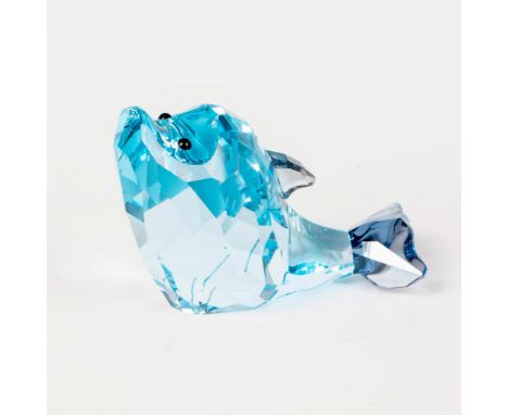 Lead crystal part of the Lovlots Sealife collection, made with jet crystal eyes. Swarovski etched backstamp. This item has it