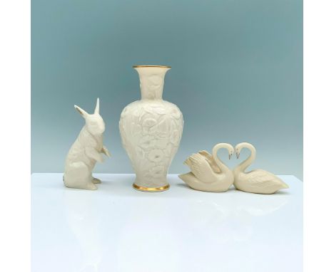 A set of 3 Lenox items consisting of the 1991 Lenox China Jewels Collection Rabbit, the Forever Yours Swans from the Wedding 