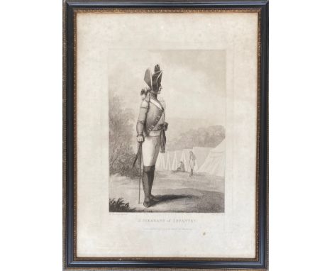 F. D. Soiron after Henry Bunbury, a set of eight stipple engravings, published by Thomas Macklin, 1791, 'Life Guardsman', 'Li