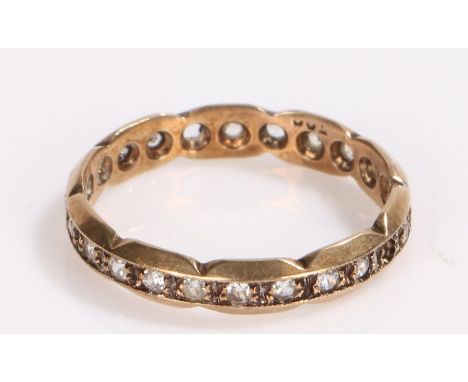 9 carat gold eternity ring 