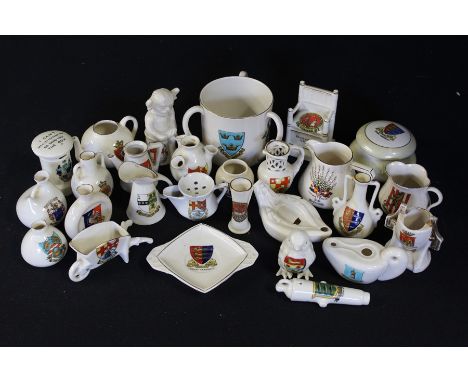 Collection of crested china, to include Goss, Victoria, Shelley etc. (qty)