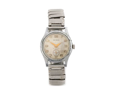 Benrus gentleman's wristwatch, the signed dial with gilt Arabic numerals, subsidiary seconds dial at the six o'clock position