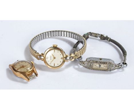 Tissot ladies wristwatch, the signed cream dial with Arabic and baton numerals, manual wound, the case 20mm diameter, MuDu do