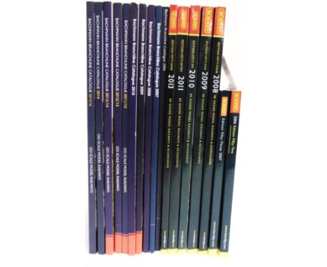 [OO GAUGE]. ASSORTED PRODUCT CATALOGUES comprising Bachmann catalogues, 2006-2015; and Hornby catalogues, 2006-2011 &amp; 201