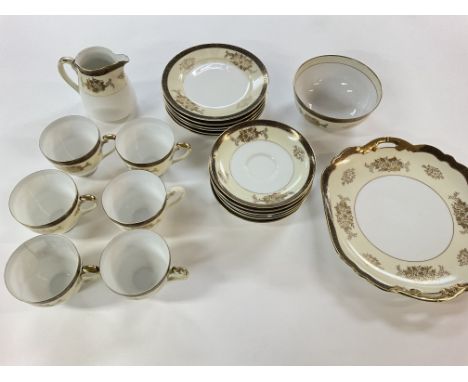 A Noritake tea set. There is damage to three of the cups and clips on 2 saucers see last picture. Postage D- NO RESERVE