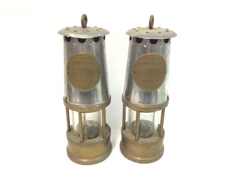 Two gas lamps made by the lamp and lighting co company. 25cm tall and 9cm wide. Postage B