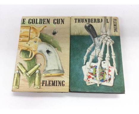 Two first edition James Bond books comprising 'Thunderball' and 'The Man With The Golden Gun'. Shipping category B.