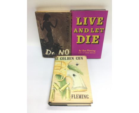 Two first edition James Bond books by Ian Fleming comprising Dr No, The Man With The Golden Gun. Plus a late edition copy of 