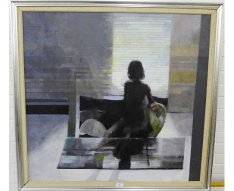 Brian Keany  'Morning Light' Acrylic on Canvas,  signed bottom left, with a Royal Scottish Academy Exhibition 1977 paper labe
