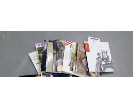 A collection of auction house catalogues and books, to include English Portrait Miniatures and Old Miniatures, (a lot)