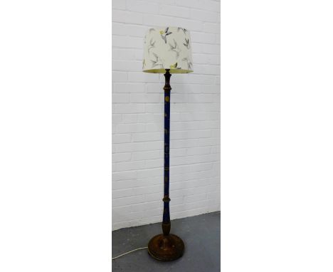 A chinoiserie standard lamp, 114cm high
