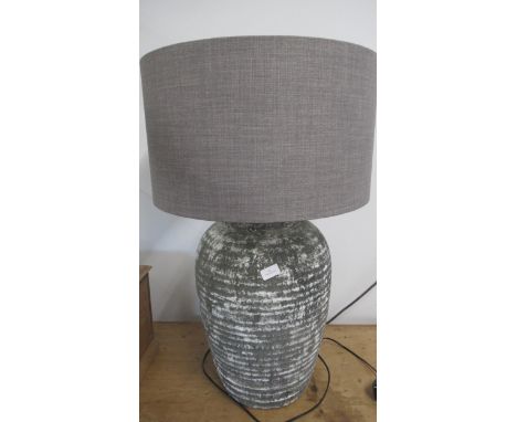 A good quality new rustic style table lamp and shade 